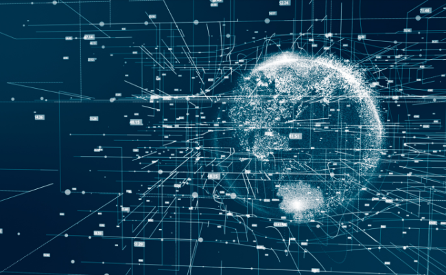 depiction of cyberspace and code