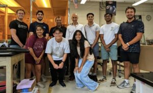 students in the UGA Small Satellite Research Lab