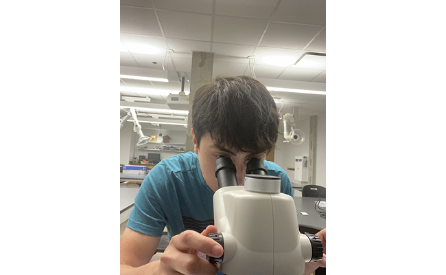 Sebastian works in a lab