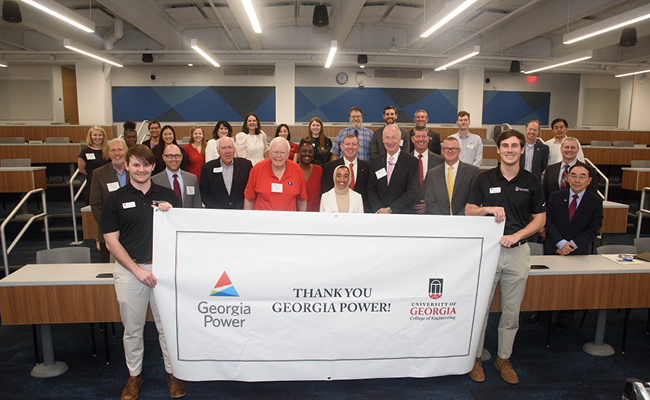 Officials from Georgia Power joined UGA College of Engineering for a dedication ceremony
