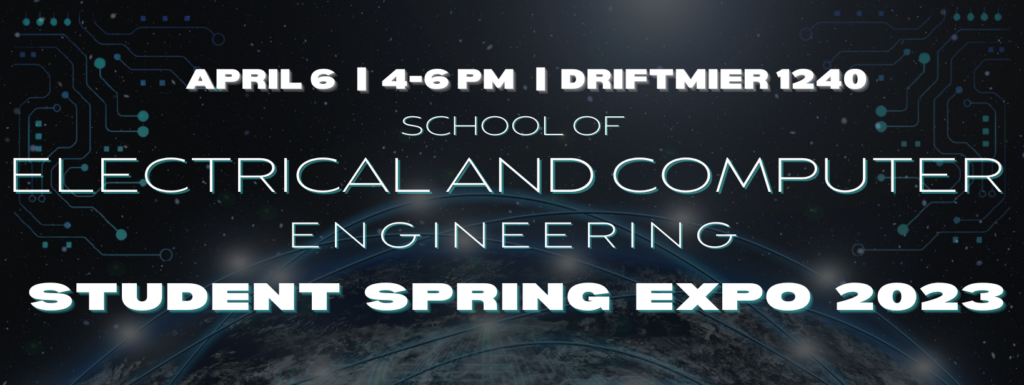 Graphic detailing that the Student Spring Expo was held April 6 from 4-6pm in Driftmier
