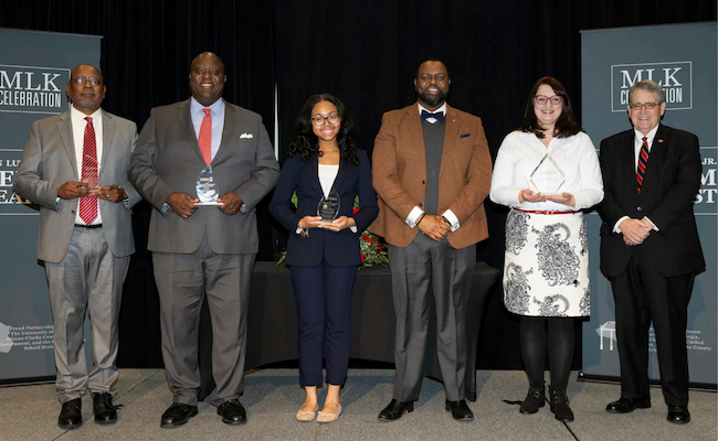 2026 MLK breakfast awardees pose