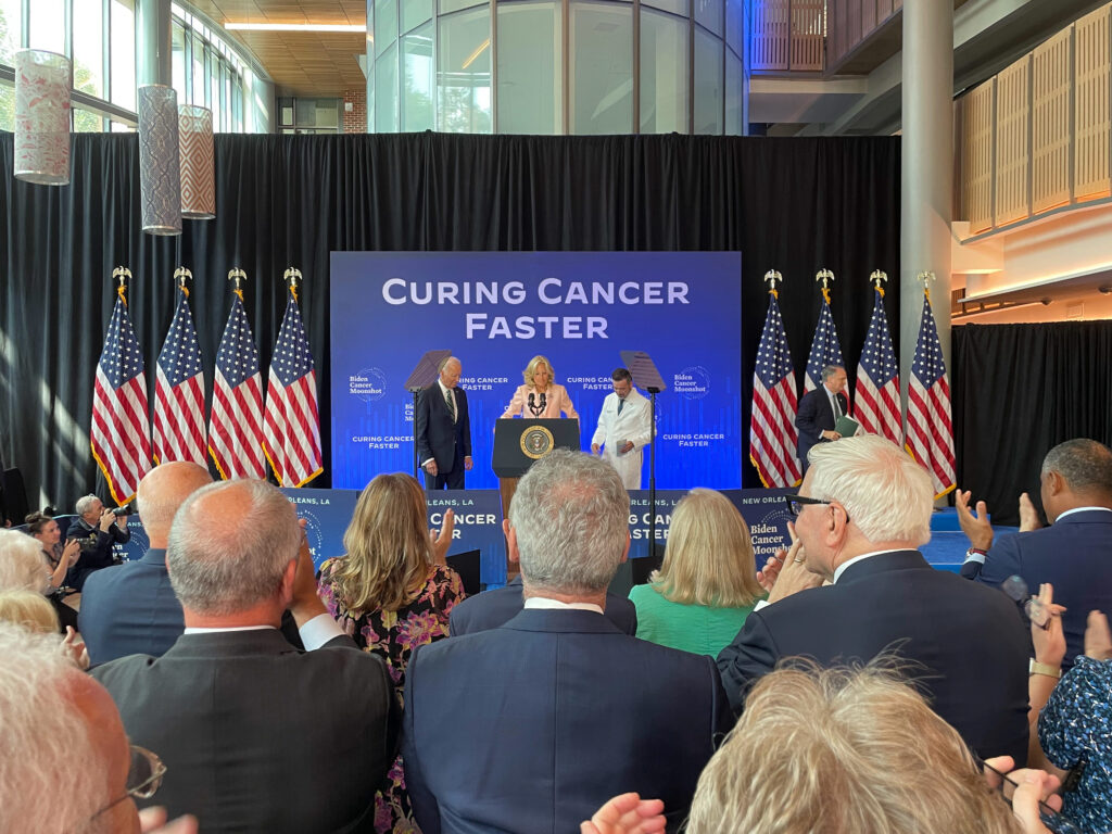 First Lady Jill Biden delivers remarks at Biden Cancer Moonshot event at Tulane University